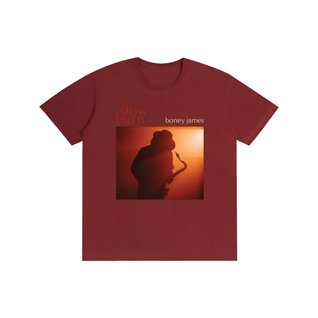Slow Burn Wine Red - Tee - View 1